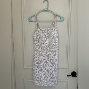 Dillards White Lace Mini Dress